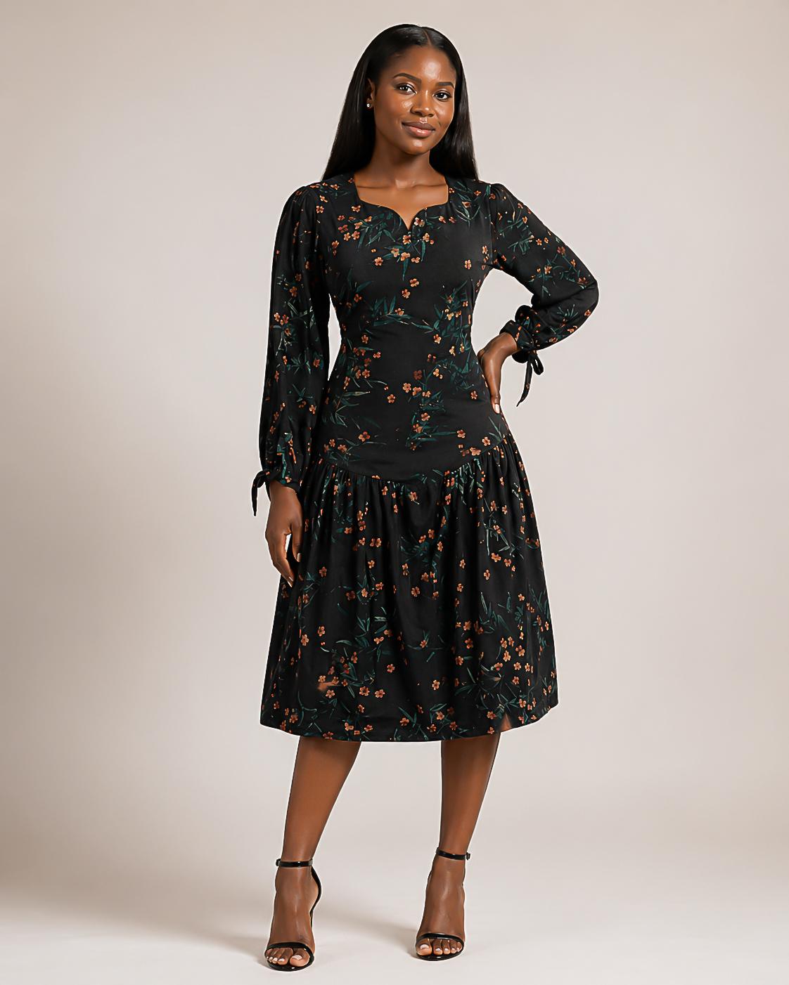Model in dress